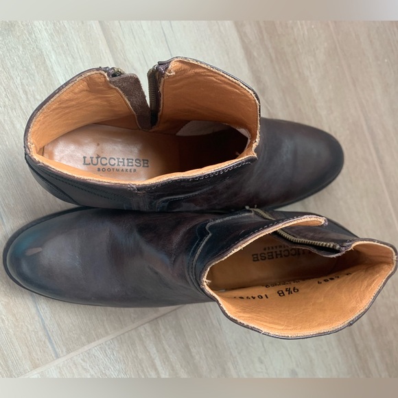Brown Lucchese ankle boots sz 9.5 - Picture 3 of 5